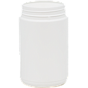 1L White Plastic Container Jar - Empty, HDPE, 95mm Thread Neck (Lid not included)