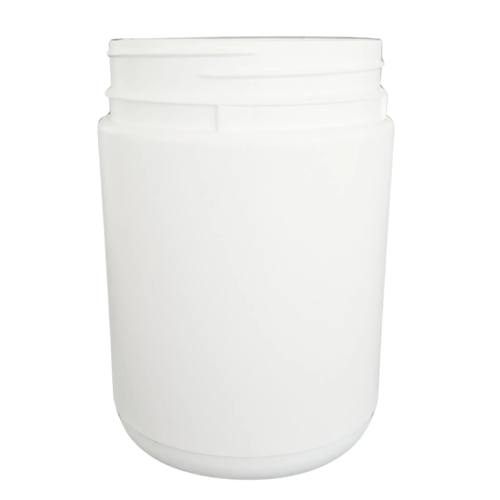 1L White Plastic Container Jar - Empty, HDPE, 95mm Thread Neck (Lid not included)