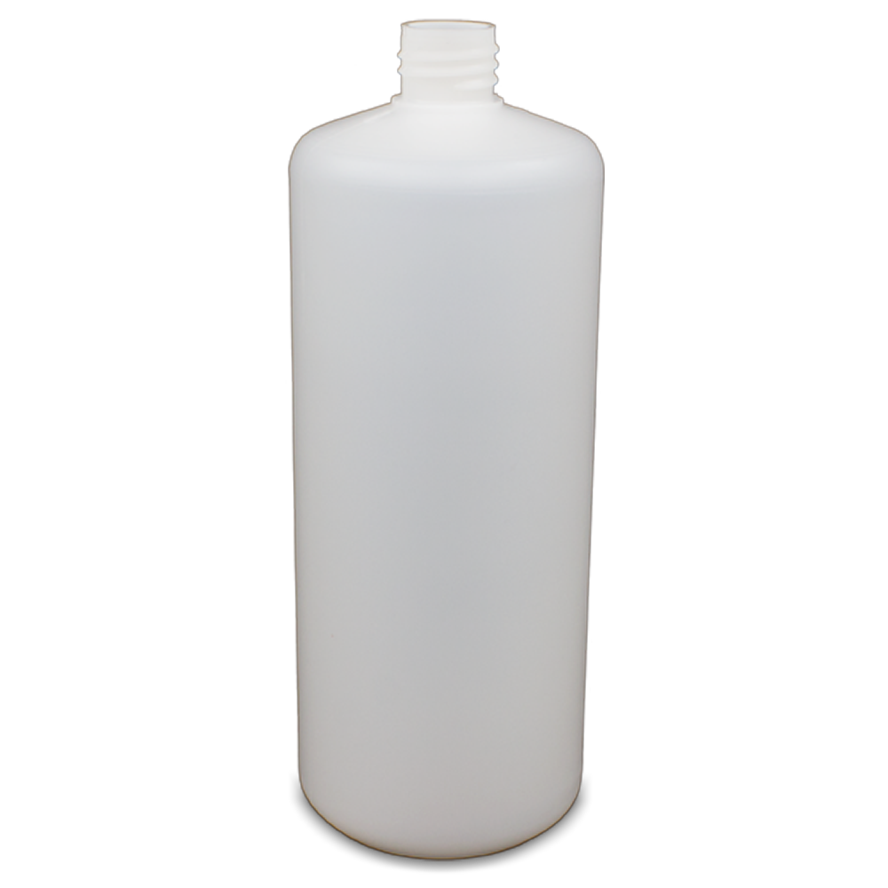 [AC001212] 1L Opaque Plastic Bottle - Straight Sided, No Neck, Empty, 28mm Screw Thread