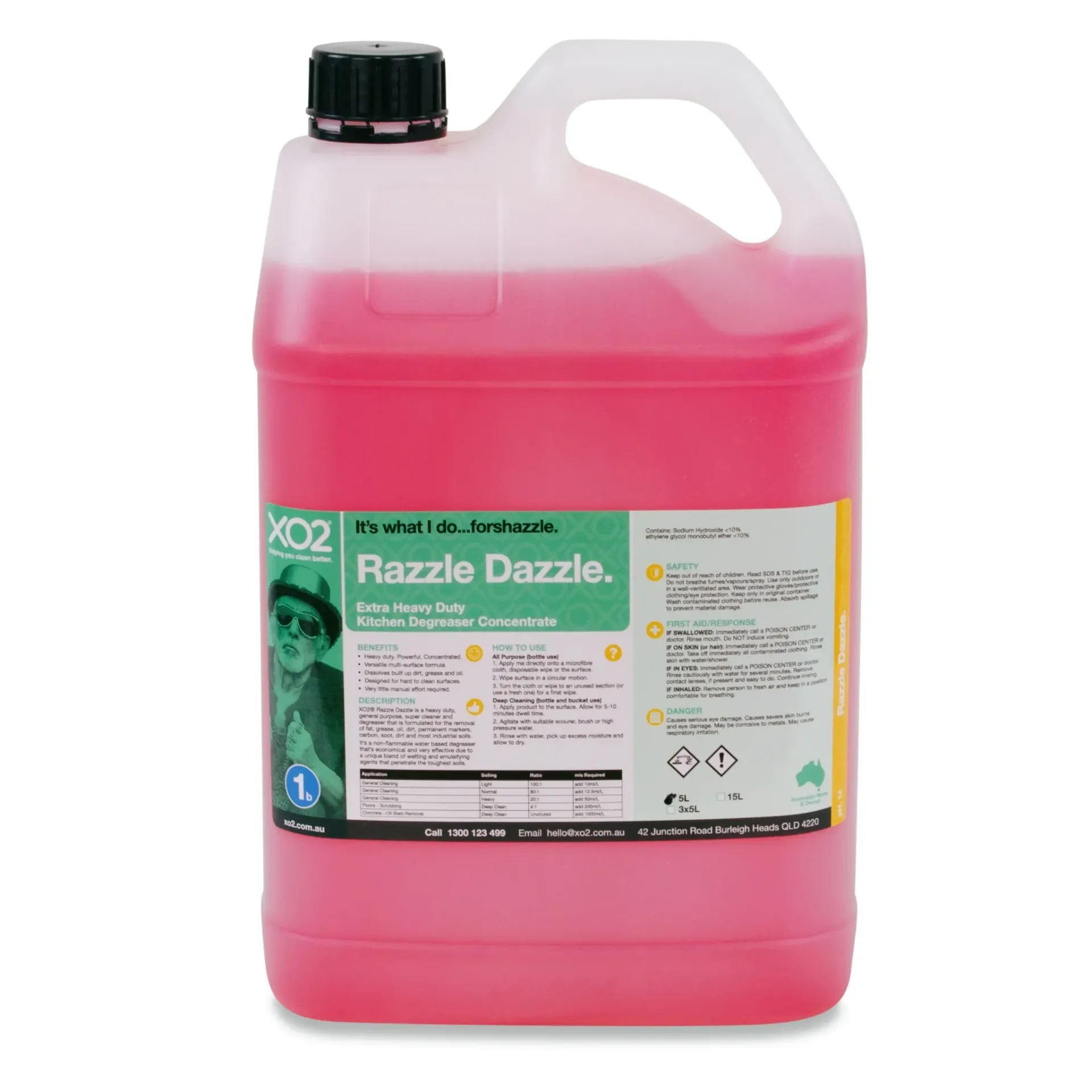[CH002212] Razzle Dazzle - Extra Heavy Duty Kitchen Degreaser Concentrate (5L)