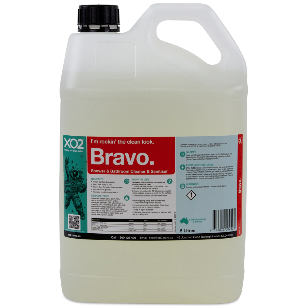 Bravo - Eco Friendly Professional Shower & Bathroom Cleaner Concentrate - Bleach Free