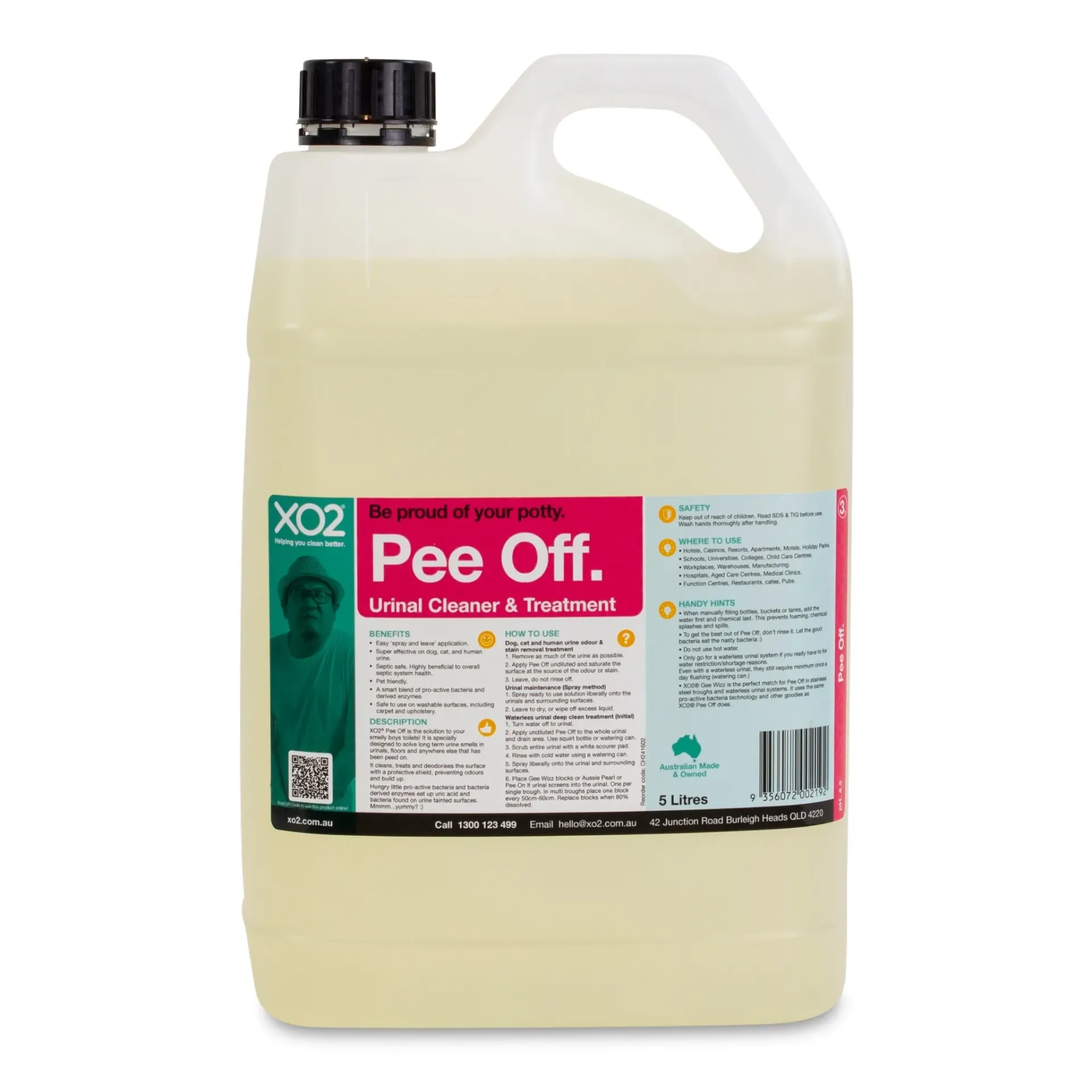 Pee Off - Urine Odour & Stain Remover For Dogs, Cats & Smelly Boys Toilets