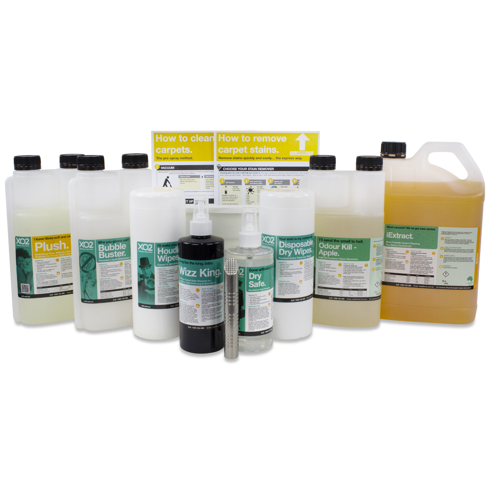 XO2® Carpet Cleaning Chemical Start Up Kit - For Pre-Spray Method
