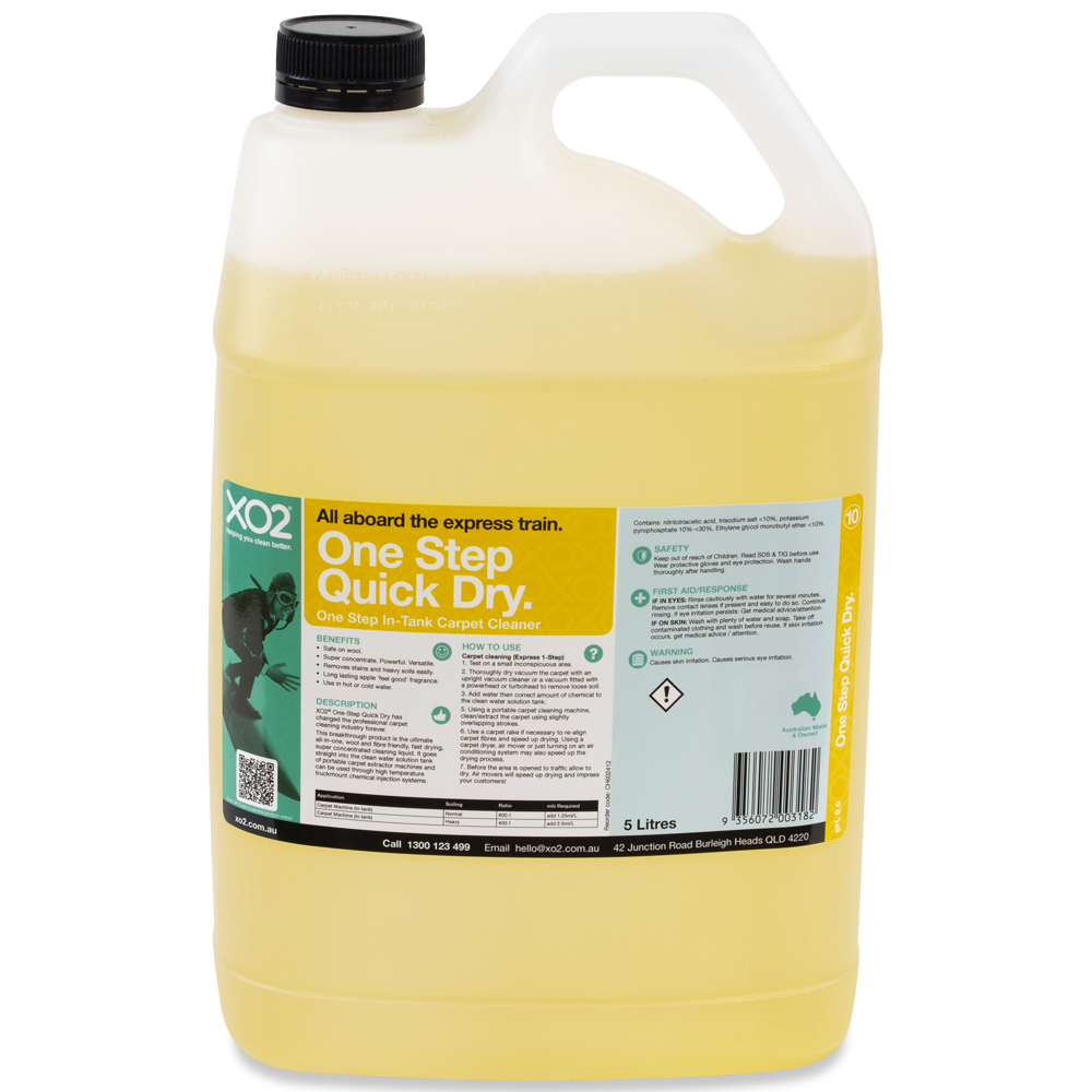 One Step Quick Dry - In Tank Carpet and Upholstery Cleaner Concentrate