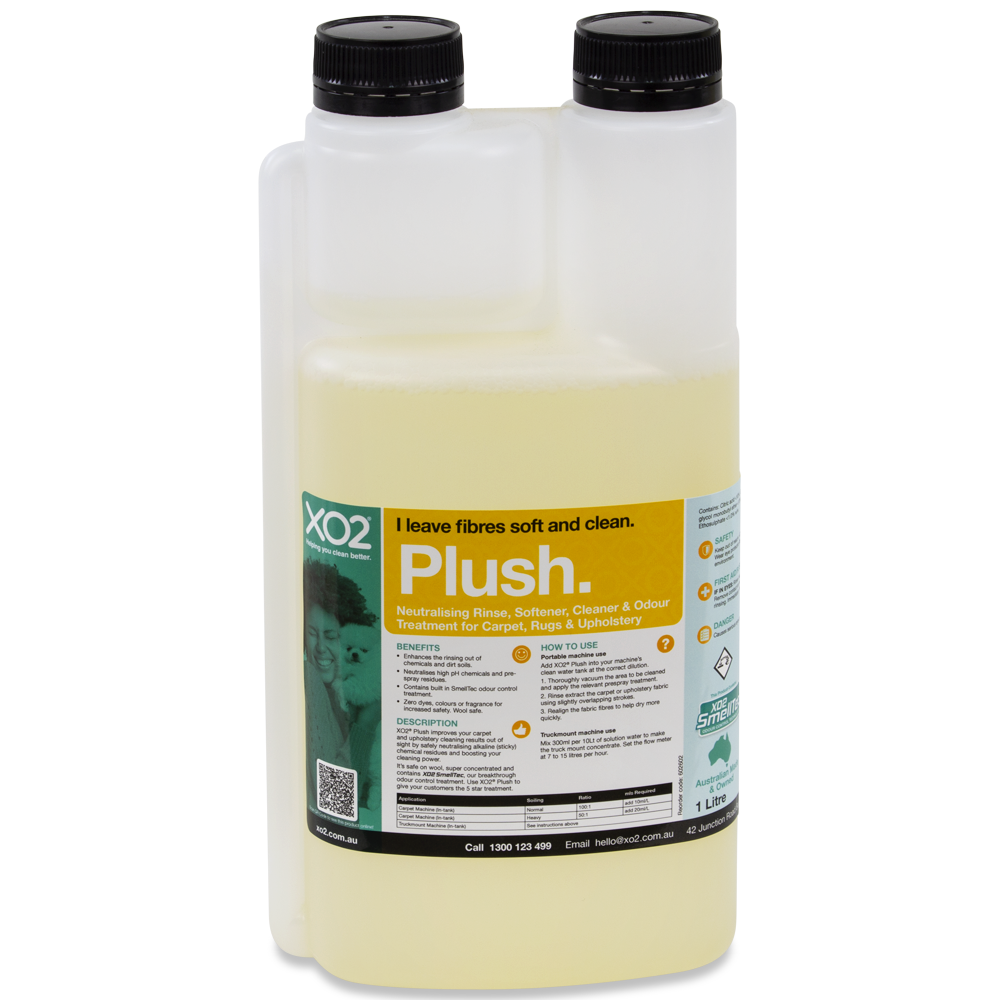 [CH602602] Plush - Neutralising Rinse, Softener, Cleaner & Odour Treatment for Carpet, Rugs & Upholstery (1L)
