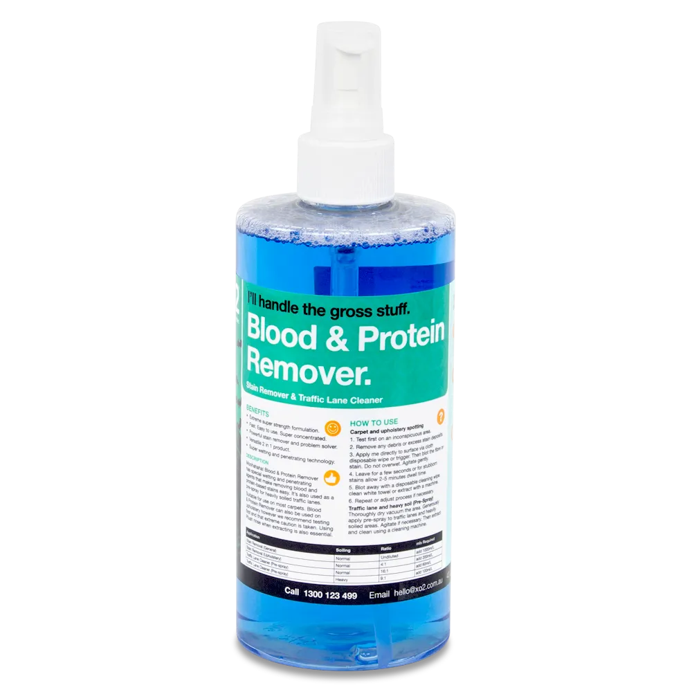 Blood & Protein Remover - Specialised Carpet Stain Remover & Traffic Lane Cleaner