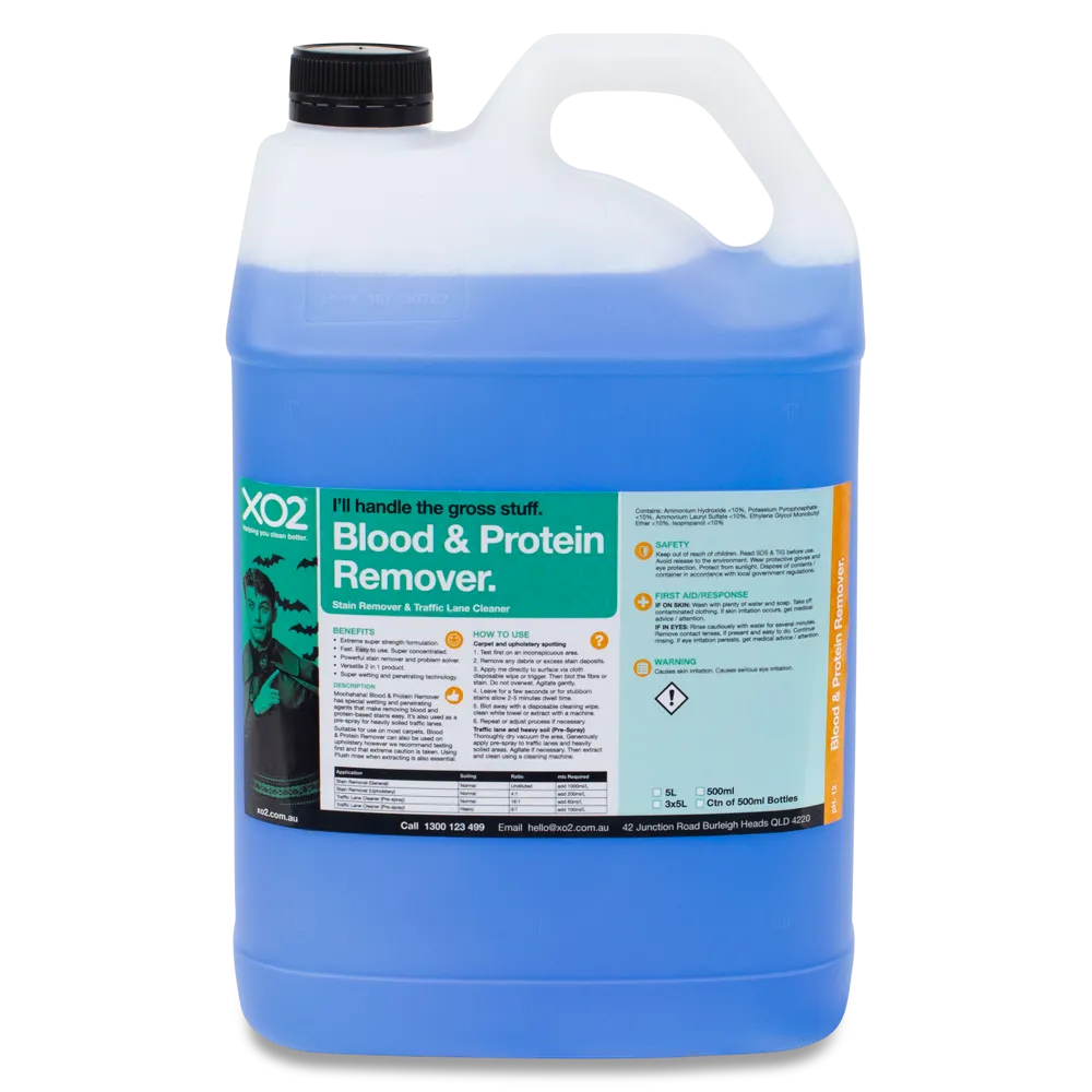 Blood & Protein Remover - Specialised Carpet Stain Remover & Traffic Lane Cleaner