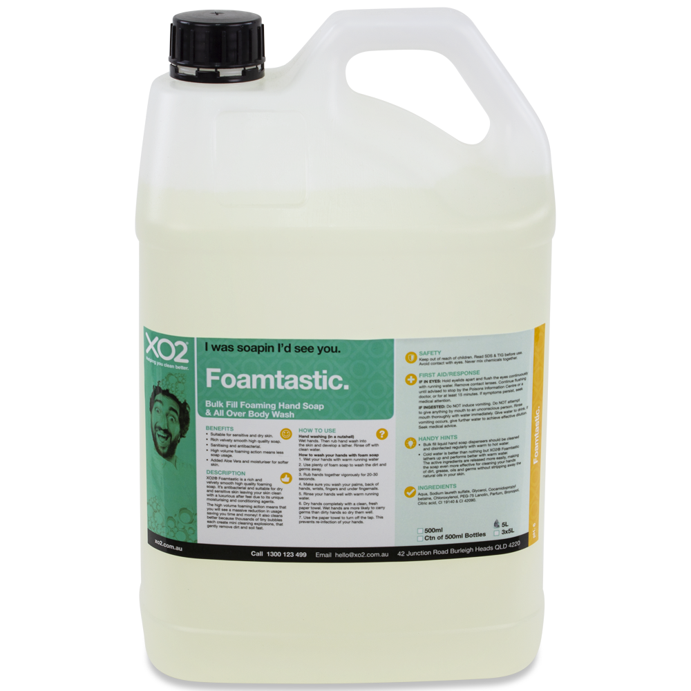 Foamtastic - Bulk Fill Foaming Hand, Hair & Body Wash - Antibacterial