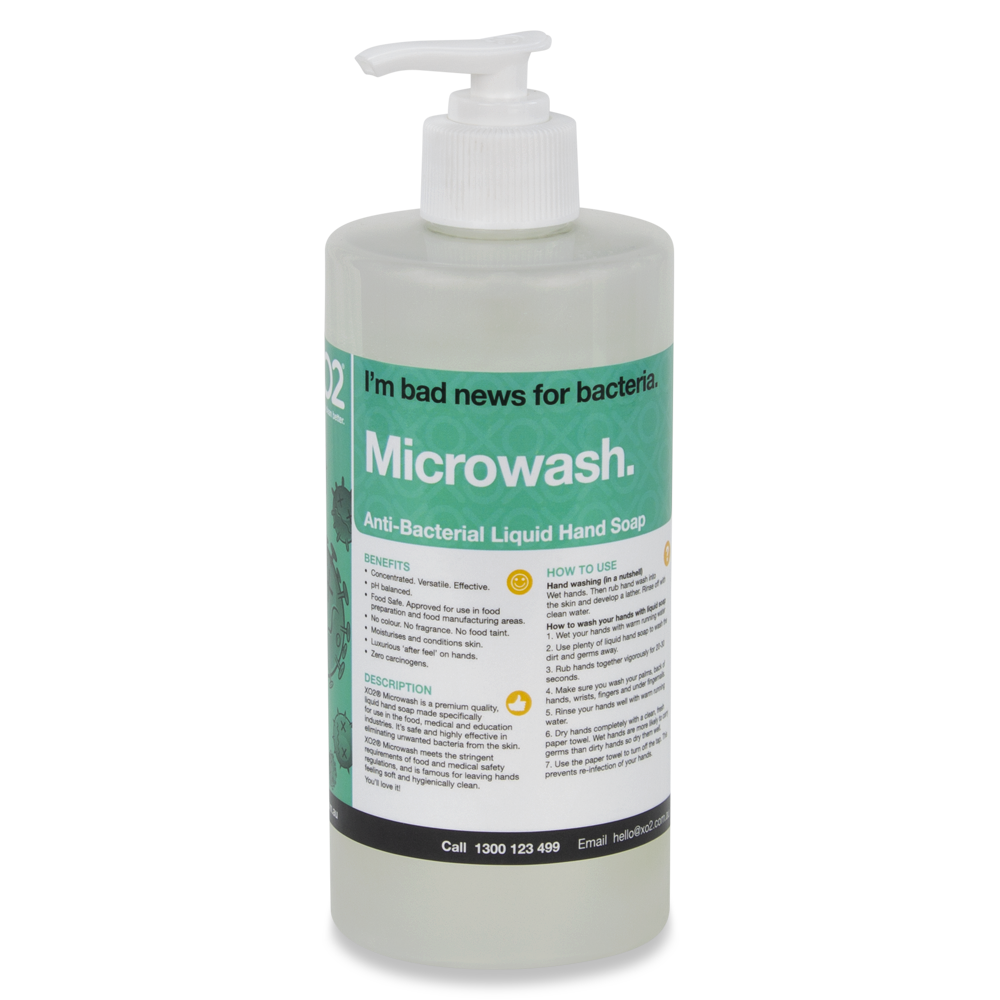 [CH736202] Microwash - Antibacterial Liquid Hand Soap, Body Wash & Hair Shampoo - Fragrance Free (500ml)