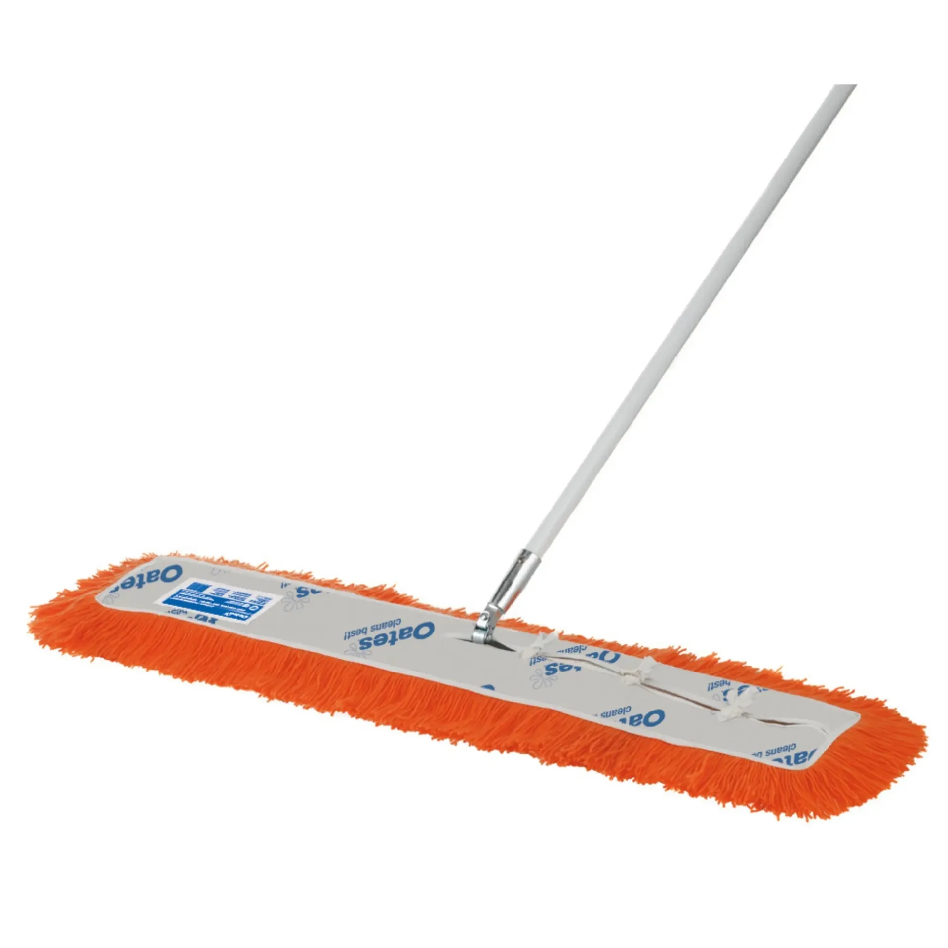 Modacrylic Dust Control Mop - Complete With Orange Fringe, Swivel Frame & Heavy Duty Handle
