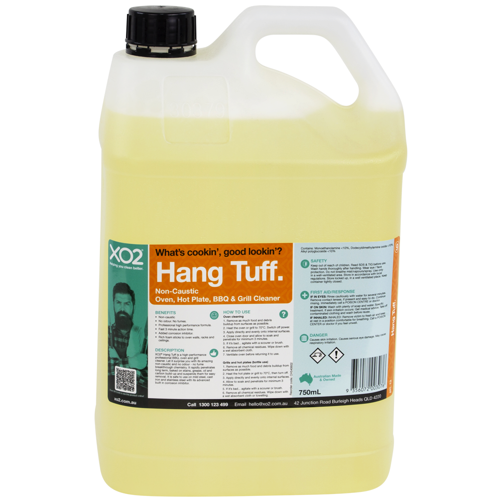 Hang Tuff - Non-Caustic Oven, Grill, Hotplate & BBQ Cleaner