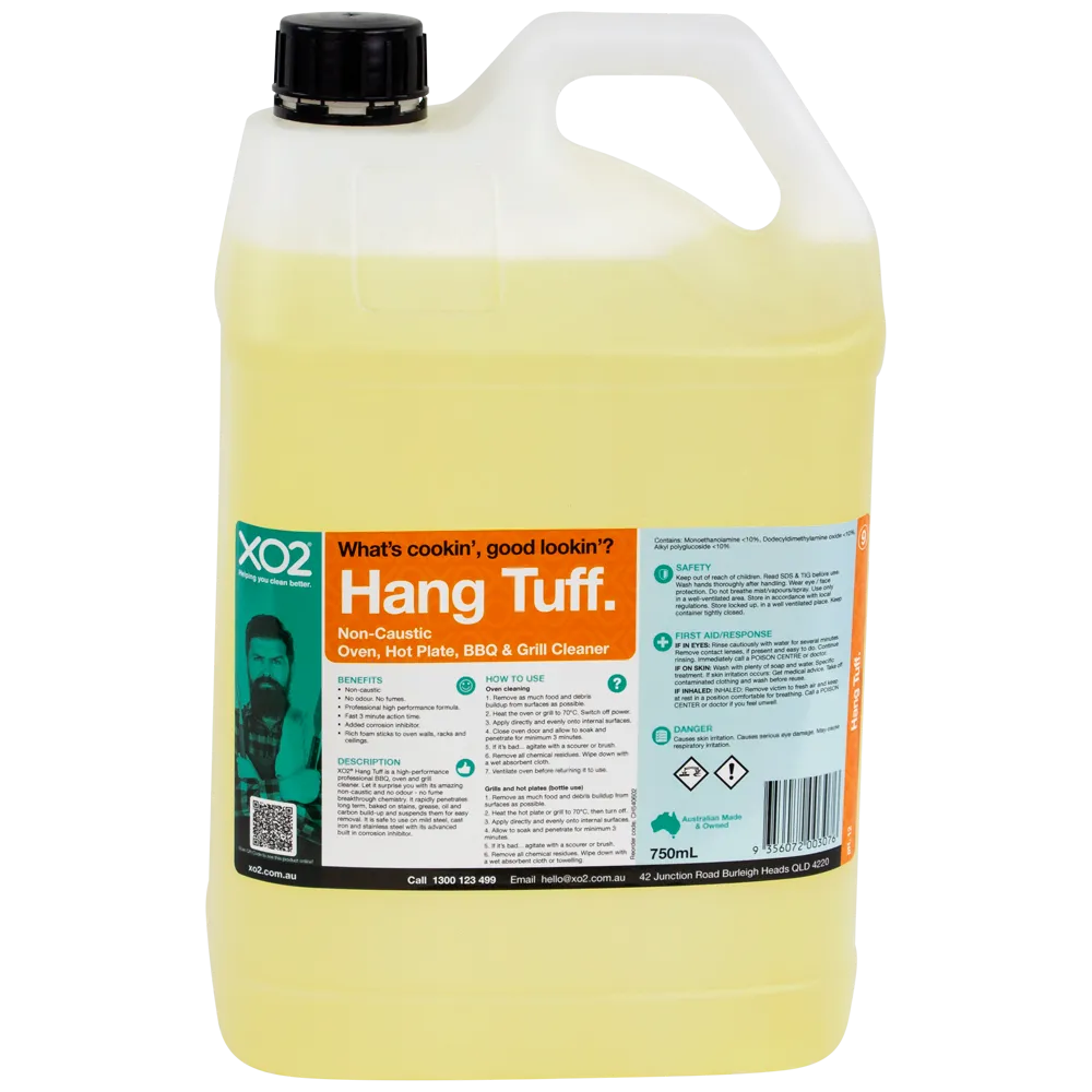 Hang Tuff - Non-Caustic Oven, Grill, Hotplate & BBQ Cleaner