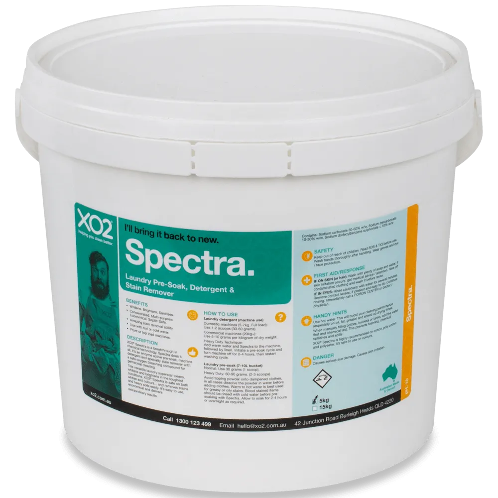 Spectra - Professional Grade Laundry Pre-Soak Powder, Detergent & Stain Remover Concentrate