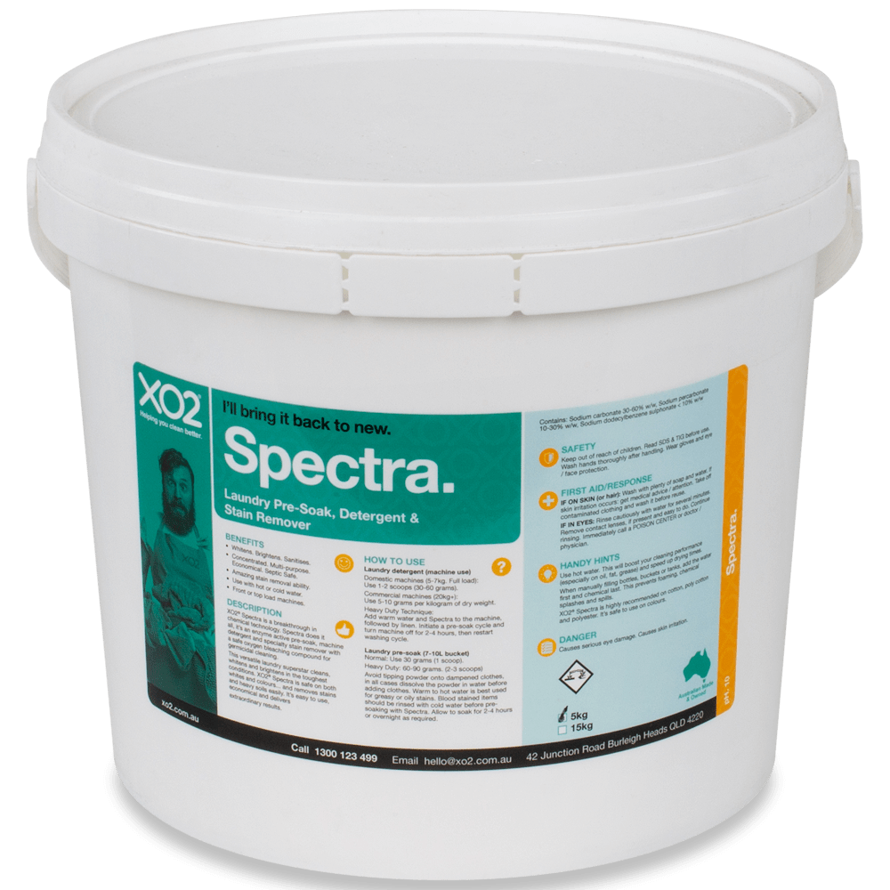 [CH770512] Spectra - Professional Grade Laundry Pre-Soak Powder, Detergent & Stain Remover Concentrate (5kg)