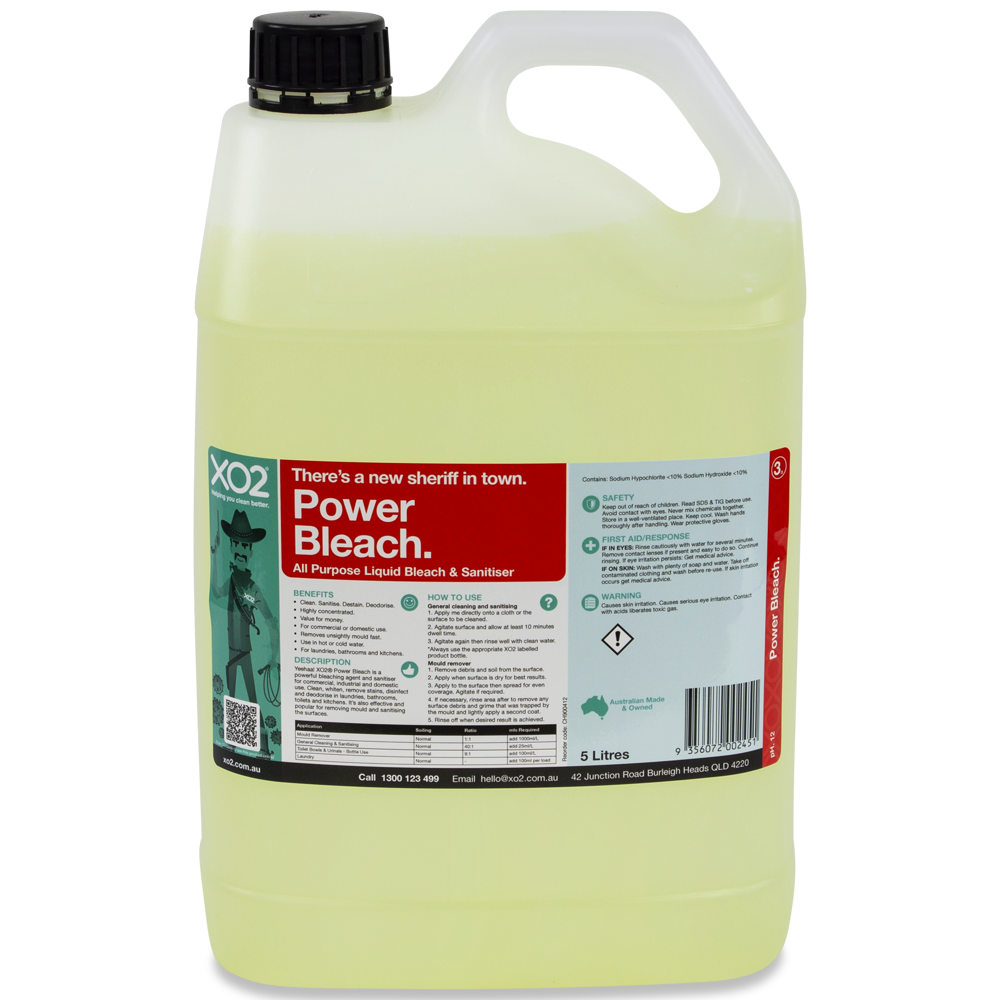 [CH900412] Power Bleach - All Purpose Liquid Bleach & Disinfectant (5L)