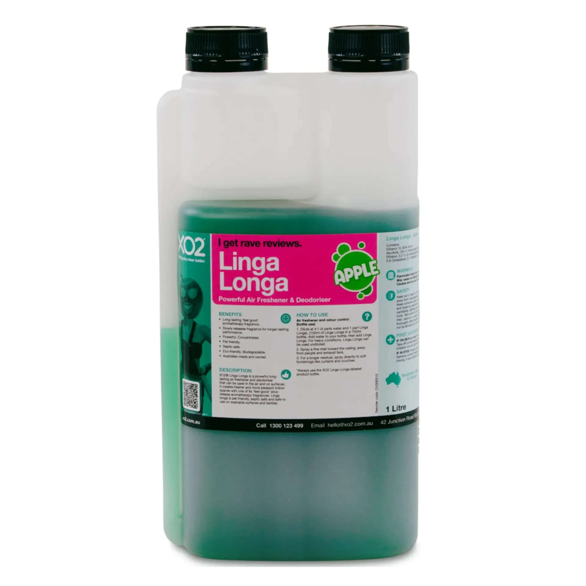 [CH300210] Linga Longa - Air Freshener & Deodoriser With Aromatherapy (Apple, 1L)