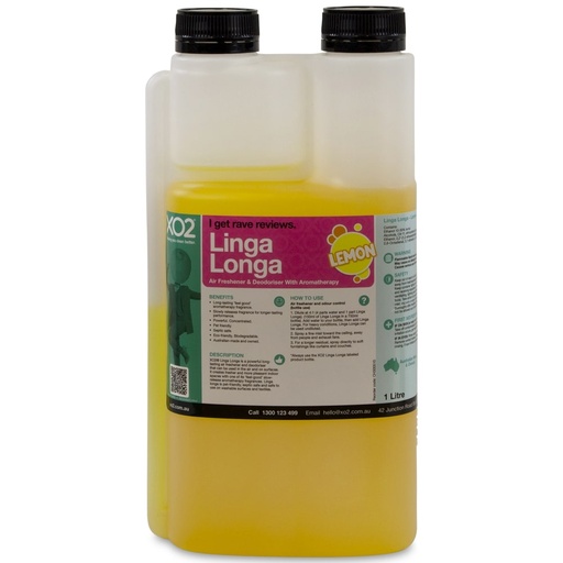 Linga Longa - Air Freshener & Deodoriser With Aromatherapy (Lemon, 1L)