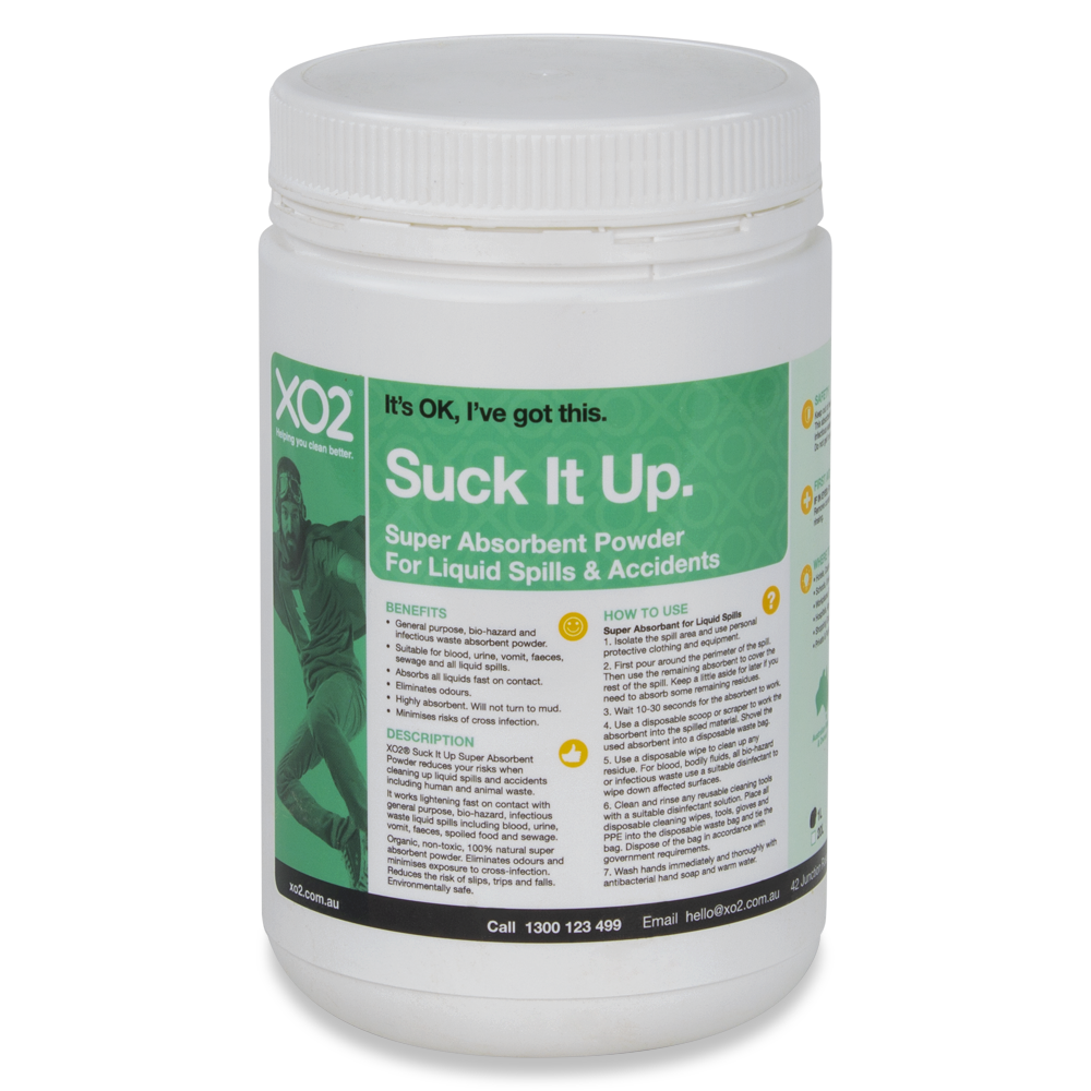 Suck It Up - Bio-Hazard Absorbent Treatment for Vomit, Urine, Blood, Faeces & Liquid Spills