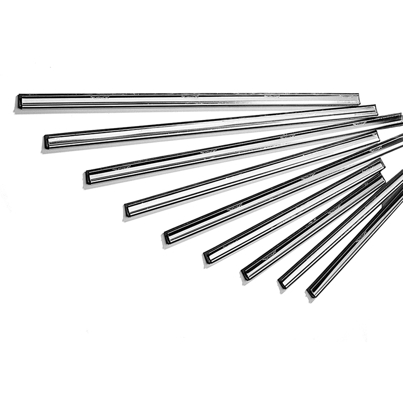 Ettore Stainless Steel Window Squeegee Channel & Rubber