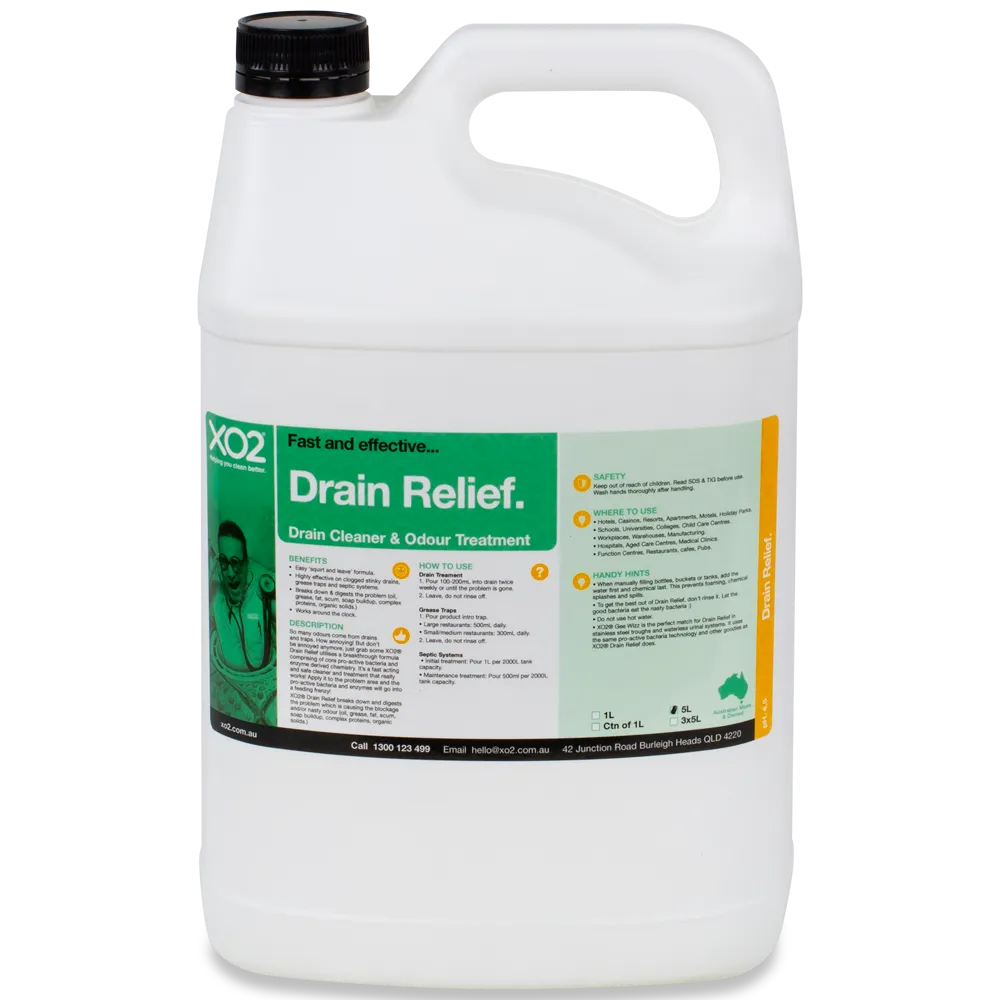 Drain Relief - Drain Cleaner & Odour Treatment