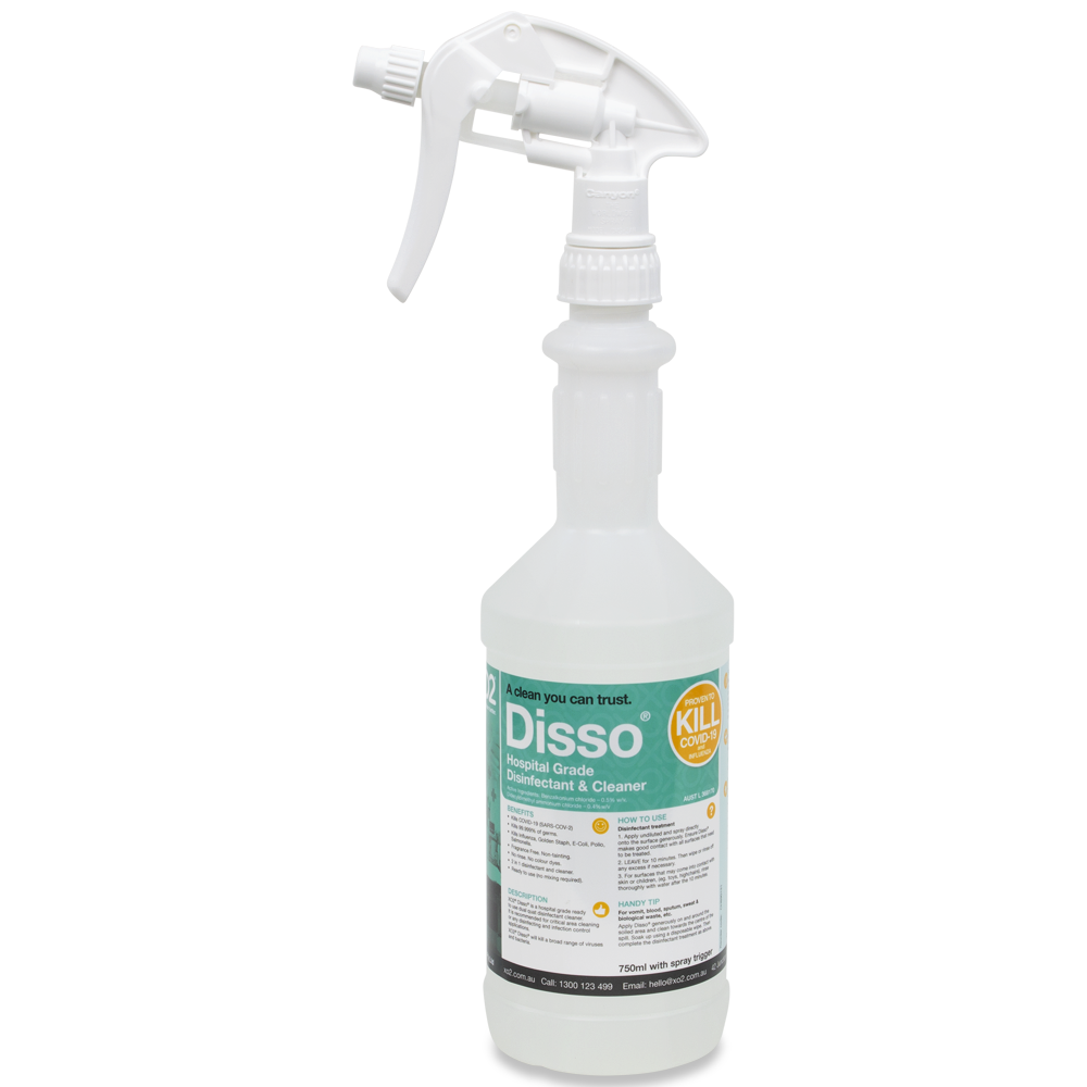 [CH890121] Disso® Hospital Grade Disinfectant & Cleaner - Kills COVID-19, TGA Listed (750ml with Spray Trigger)