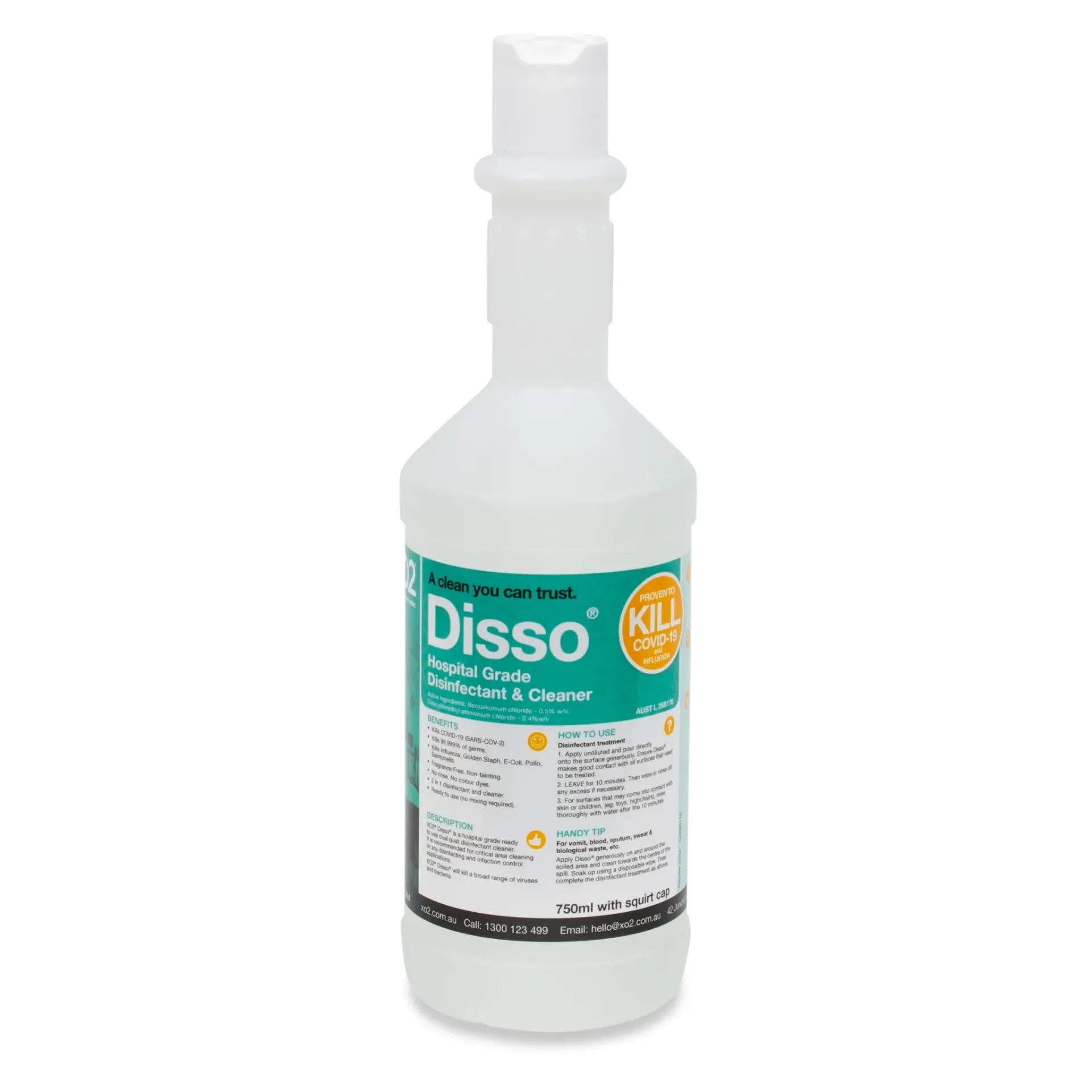 Disso® Hospital Grade Disinfectant & Cleaner - Kills COVID-19, TGA Listed