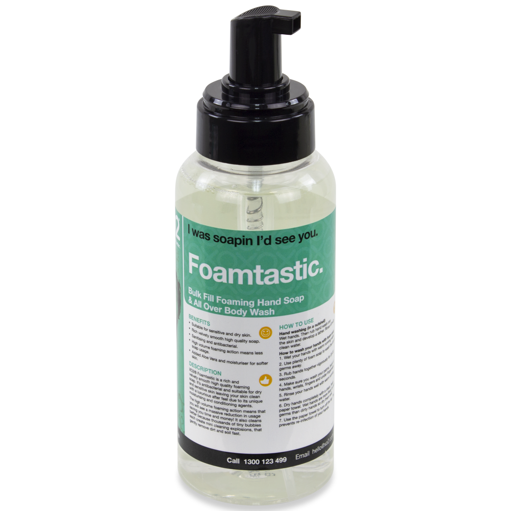 Foamtastic - Bulk Fill Foaming Hand, Hair & Body Wash - Antibacterial