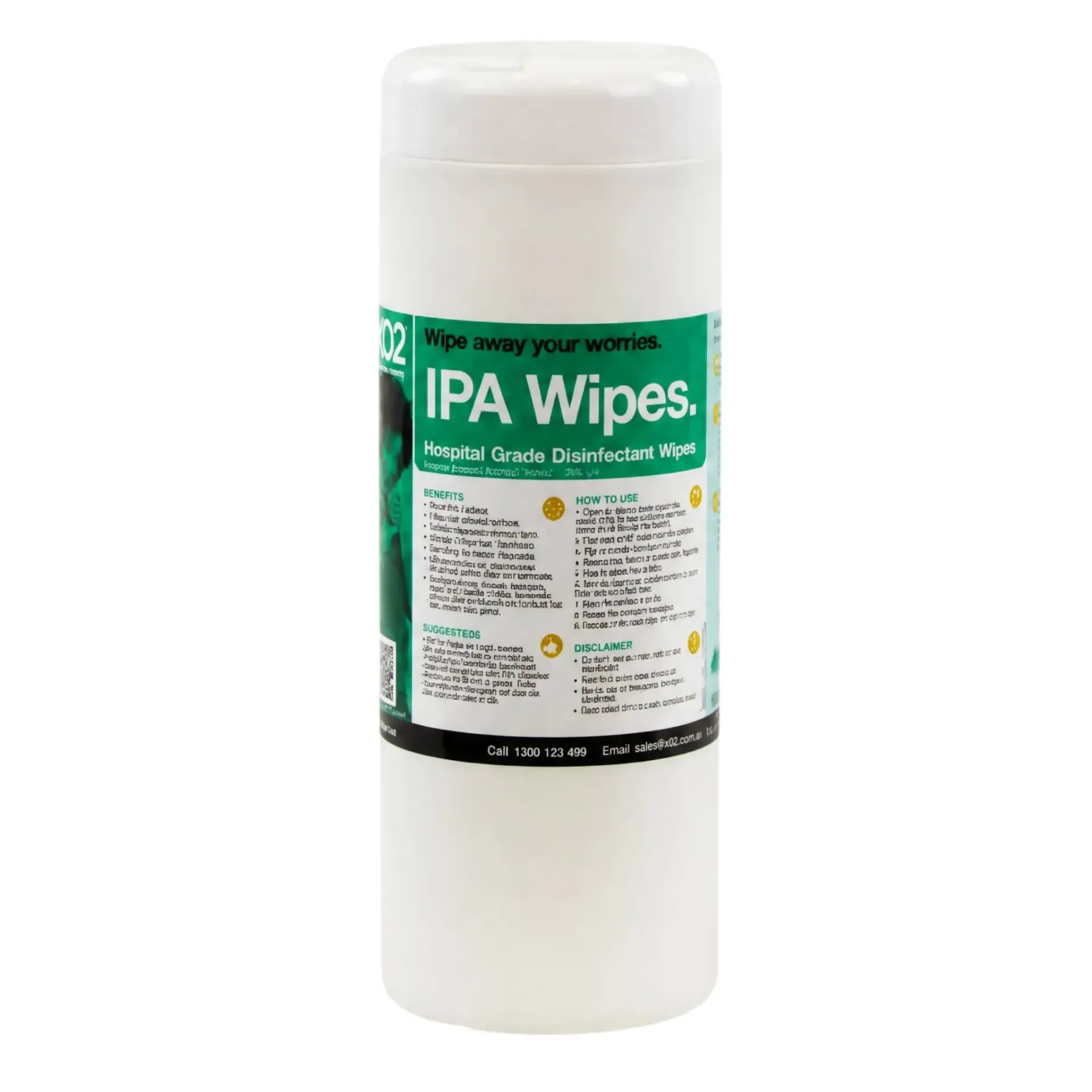 [CH010502] IPA Wipes - Hospital Grade Disinfectant Wet Wipes - Isopropyl Alcohol (100 Wipes)