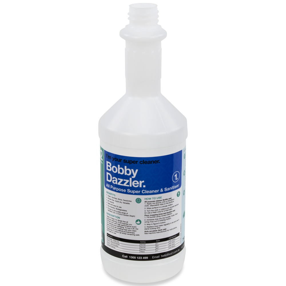 [AC002212] 750ml Bobby Dazzler Labelled Empty Bottle - Refillable & Recyclable (Trigger not included)