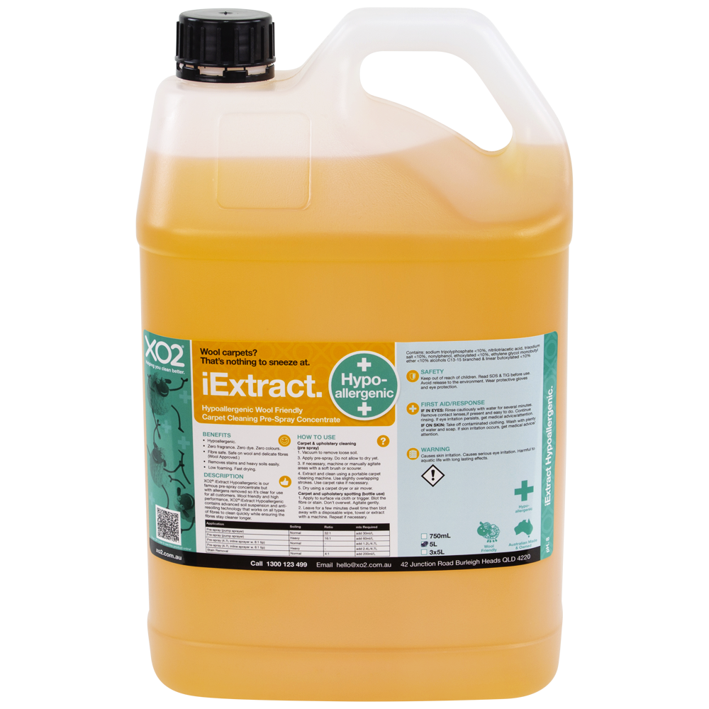 iExtract Hypoallergenic - Hypoallergenic Carpet & Upholstery Pre-Spray