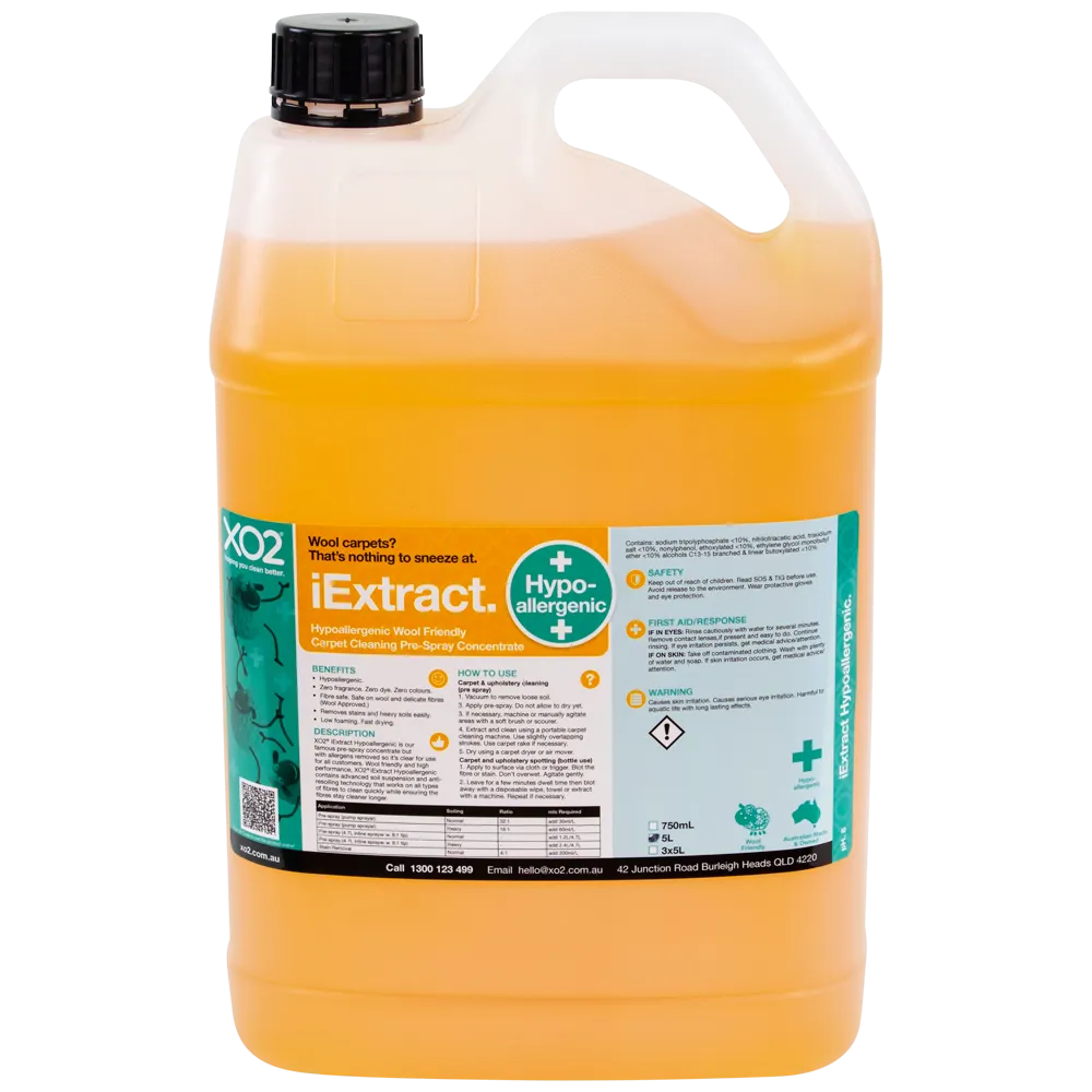 iExtract Hypoallergenic - Hypoallergenic Carpet & Upholstery Pre-Spray
