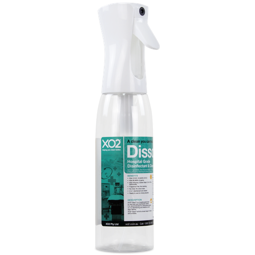 Disso Continuous Atomiser Spray Bottle - 500ml, Refillable, Labelled, Comes Empty