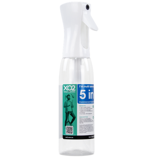 5 in 1 Continuous Atomiser Spray Bottle - 500ml, Refillable, Labelled, Comes Empty