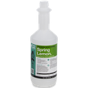 750ml Spring Lemon Labelled Empty Bottle - Refillable & Recyclable (Lids & Squirt Caps not included)