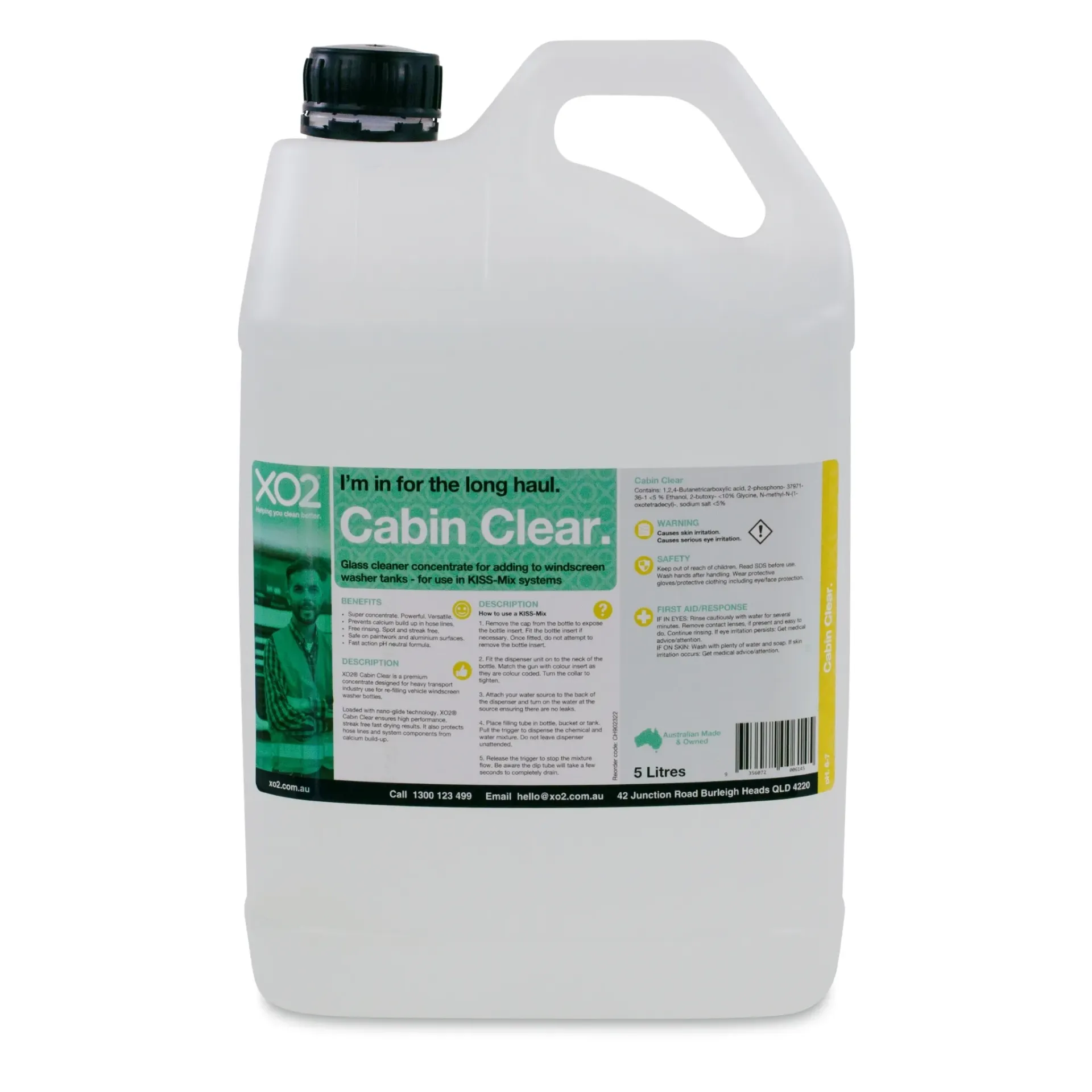 Cabin Clear - Windscreen Wiper Cleaner & System Treatment Concentrate