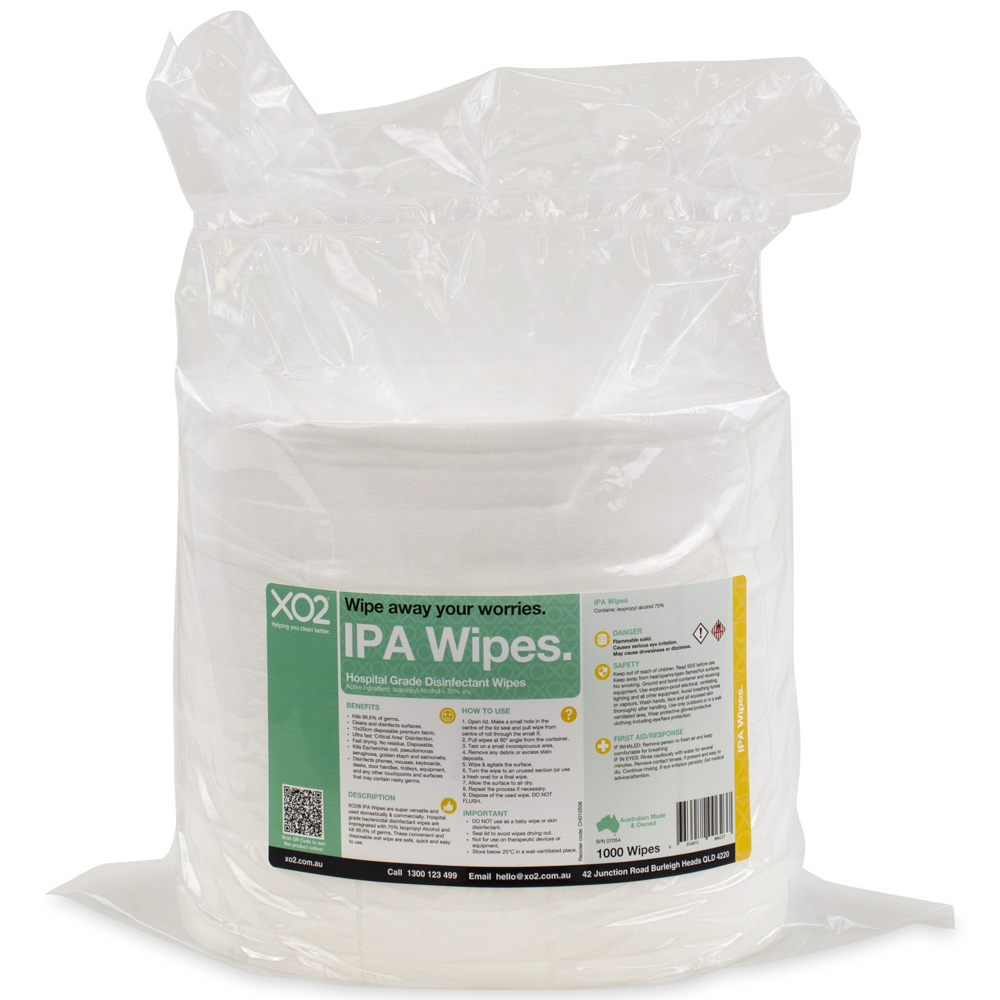 IPA Wipes - Hospital Grade Disinfectant Wet Wipes - Isopropyl Alcohol