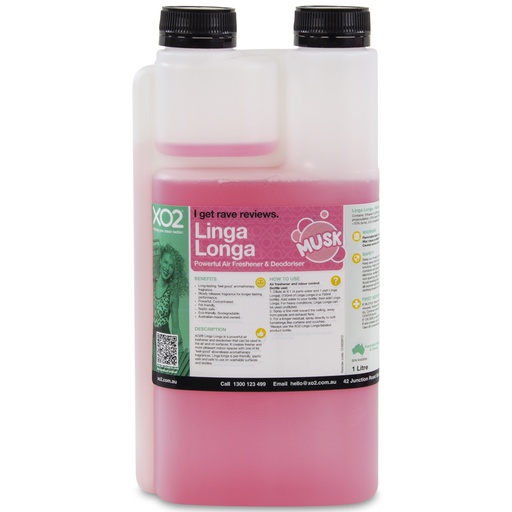Linga Longa - Air Freshener & Deodoriser With Aromatherapy (Musk, 1L)
