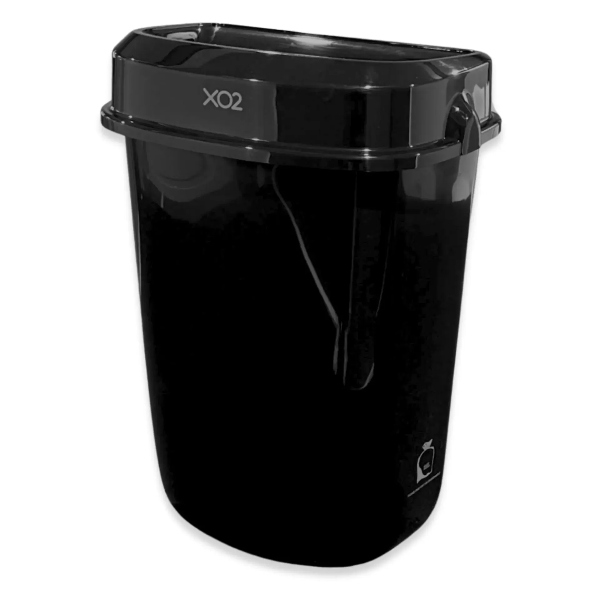XO2® 32L Black Dual Purpose Bin - Wall Mounted or Freestanding