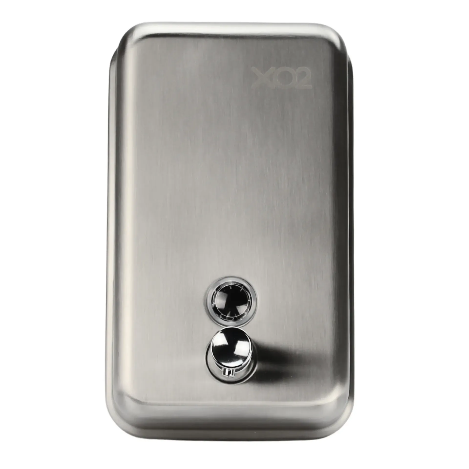 XO2® Stainless Steel Vertical Refillable Bulk-Fill Liquid Hand Soap Dispenser - 1.2L Capacity