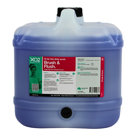 Brush & Flush - Toilet Bowl & Urinal Cleaner & Stain Remover