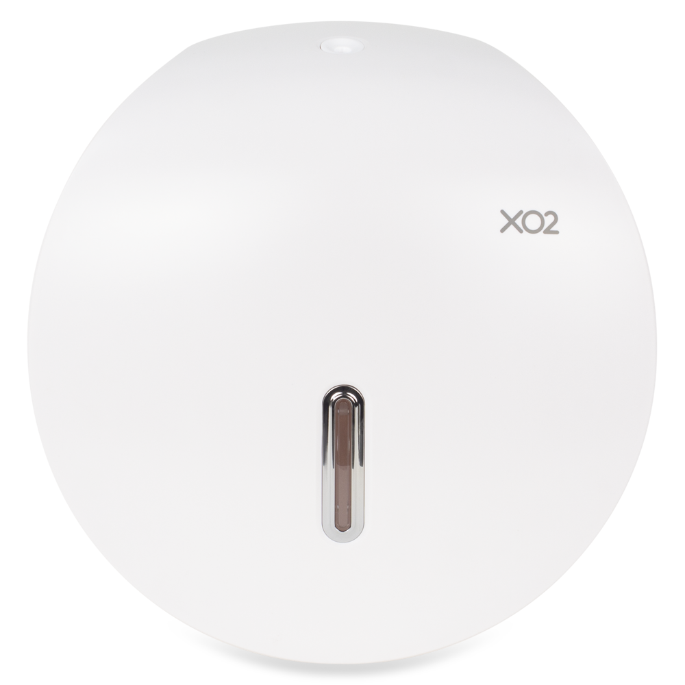 [BP070602] XO2® White Jumbo Commercial Toilet Roll Dispenser - Single Roll Capacity