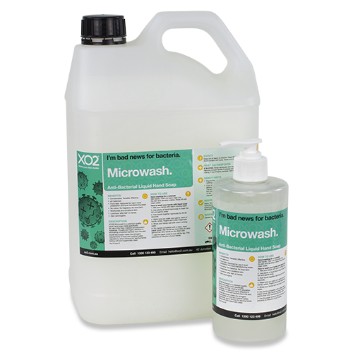 Microwash - Antibacterial Liquid Hand Soap, Body Wash & Hair Shampoo - Fragrance Free
