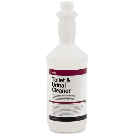 [AC002132 ] 750ml XO2® Toilet Bowl & Urinal Cleaner Labelled Empty Bottle (Lids & triggers not included)