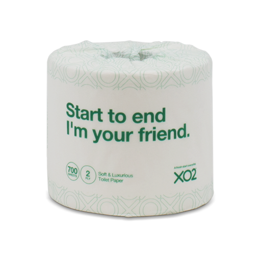[BP062024] XO2® 2ply 700 Sheet Toilet Paper Rolls - Individually Wrapped