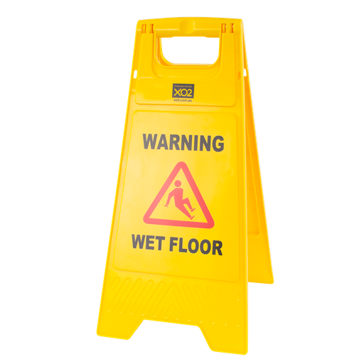 [AC661612] XO2® A-Frame Safety Sign - Plastic, 'Warning Wet Floor'