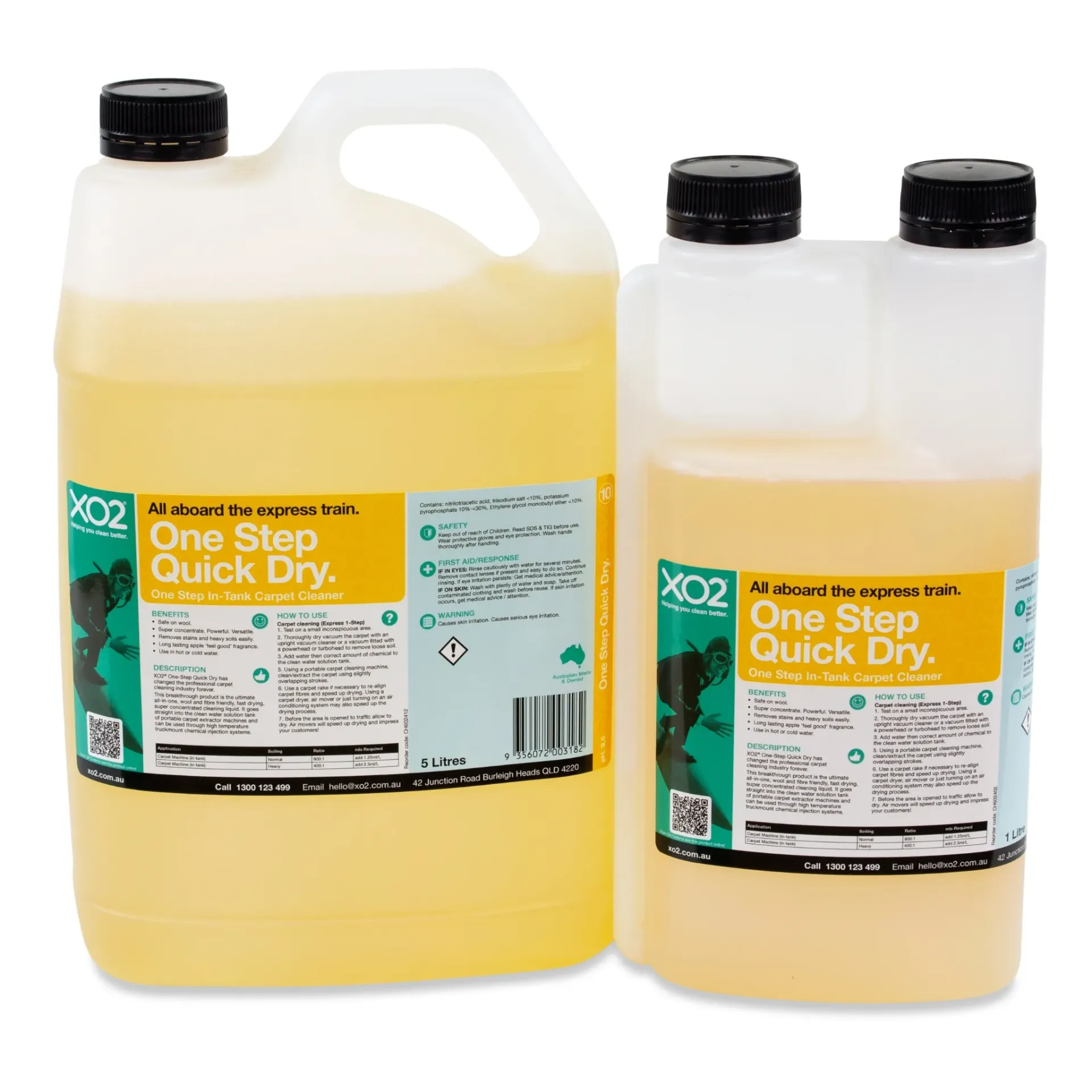 One Step Quick Dry - In Tank Carpet and Upholstery Cleaner Concentrate
