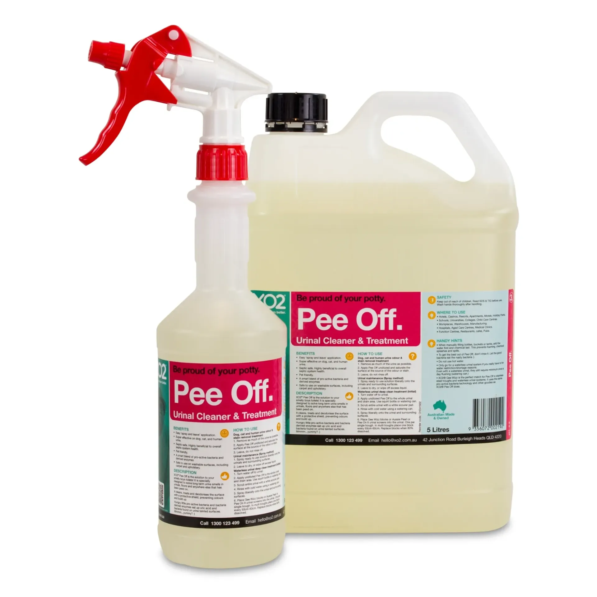 Pee Off - Urine Odour & Stain Remover For Dogs, Cats & Smelly Boys Toilets