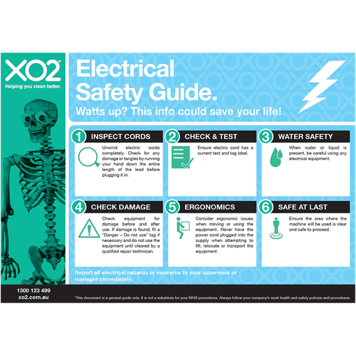 [TD400125] XO2® Safety Sign - Electrical Safety Guide