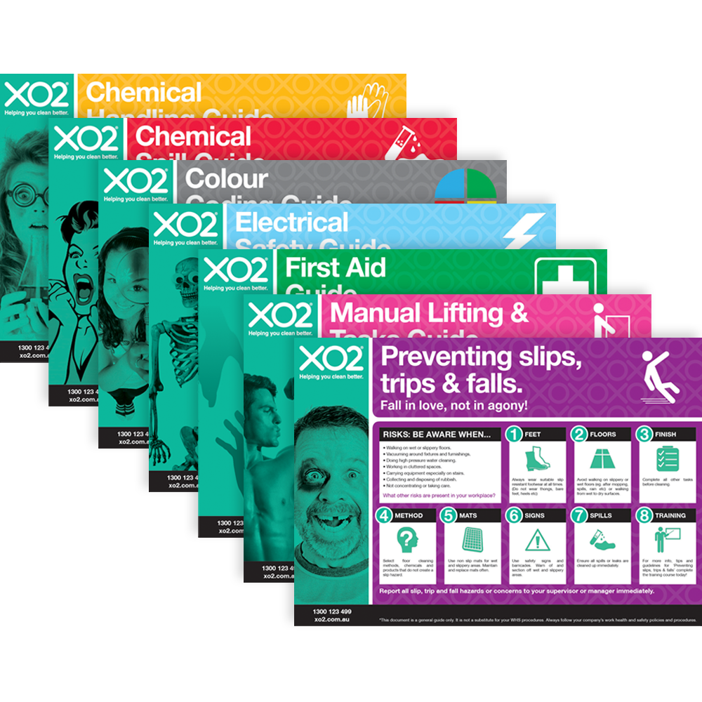 [TD400092] XO2® Safety Sign Set of 7 - Splash Resistant