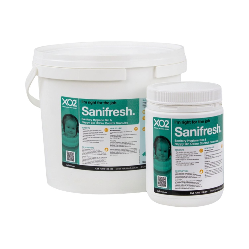 Sanifresh - Sanitary Hygiene Bin & Nappy Bin Odour Control Granules
